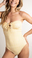 Maillot de bain 1 pièce bustier avec bijou - Bardo