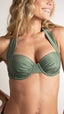 Maillot de bain bandeau coque avec armautres - Metalic