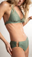 Culotte shorty de bain à bijoux - Metalic