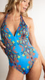 Maillot de bain 1 pièce foulard dos en V - Morito