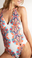 Maillot de bain 1 pièce foulard dos en V - Morito