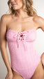 Maillot de bain 1 pièce bustier avec bijou - Bardo