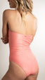Maillot de bain 1 pièce bustier avec bijou - Metalic