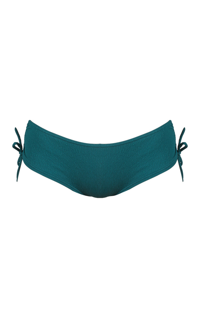 Culotte shorty de bain à cordons - Eucalyptus