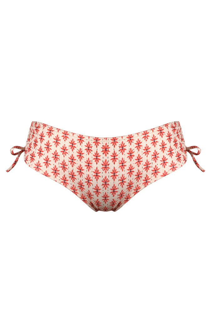Culotte shorty de bain à cordons - Rosa