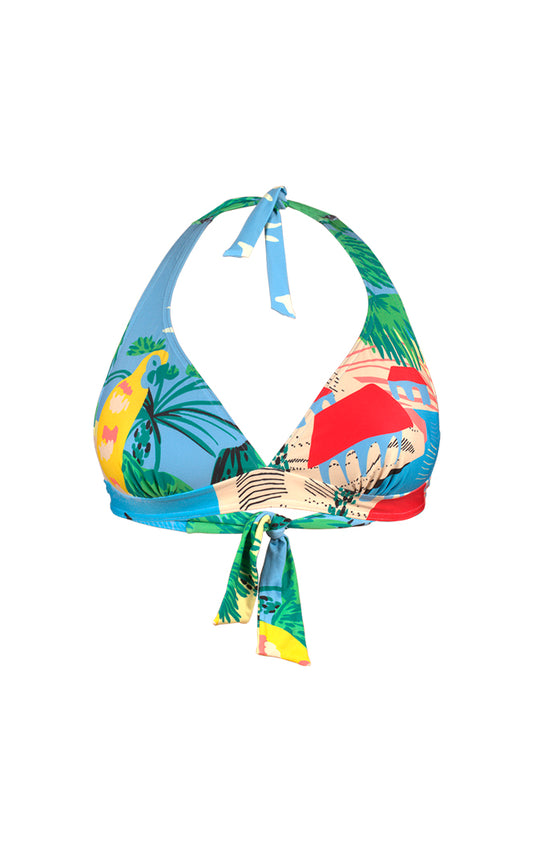 Haut de Maillot de bain triangle foulard - Voyage
