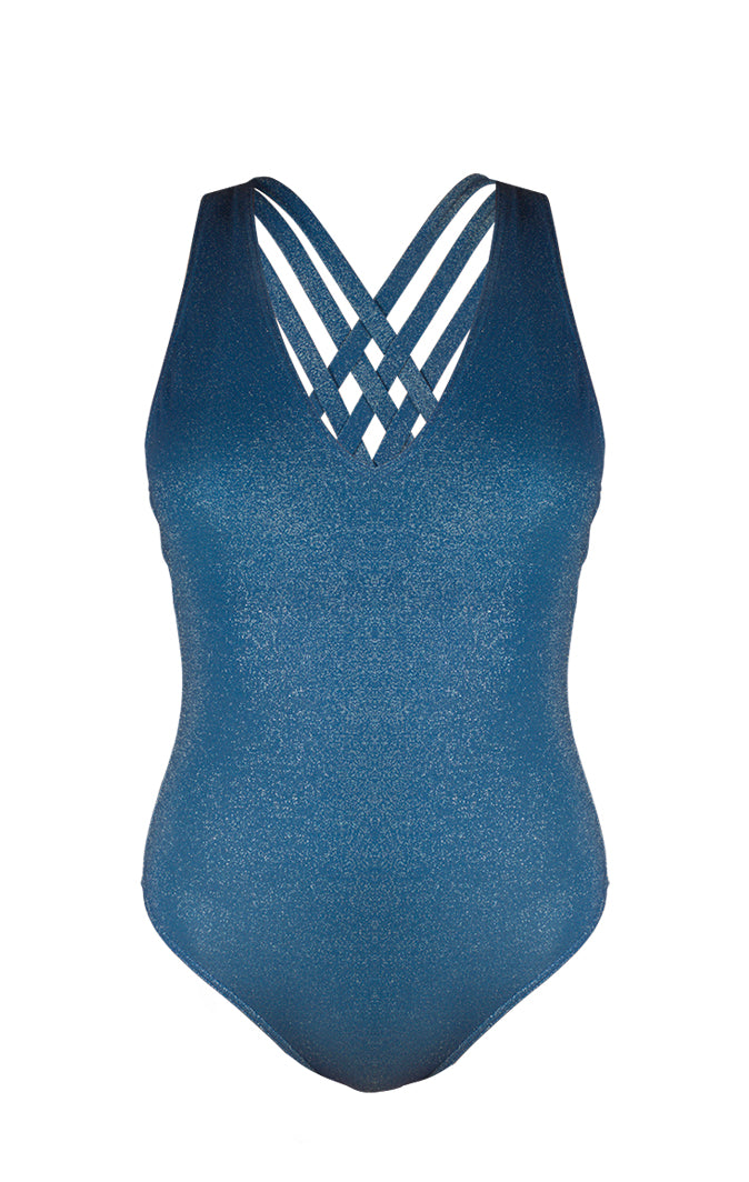 Maillot de bain 1 pièce triangle dos croisé - Crazy