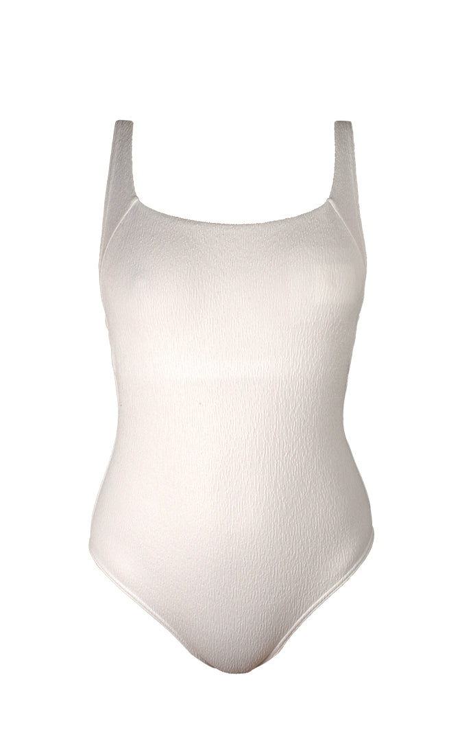Maillot de bain 1 pièce décolleté carré - Eucalyptus