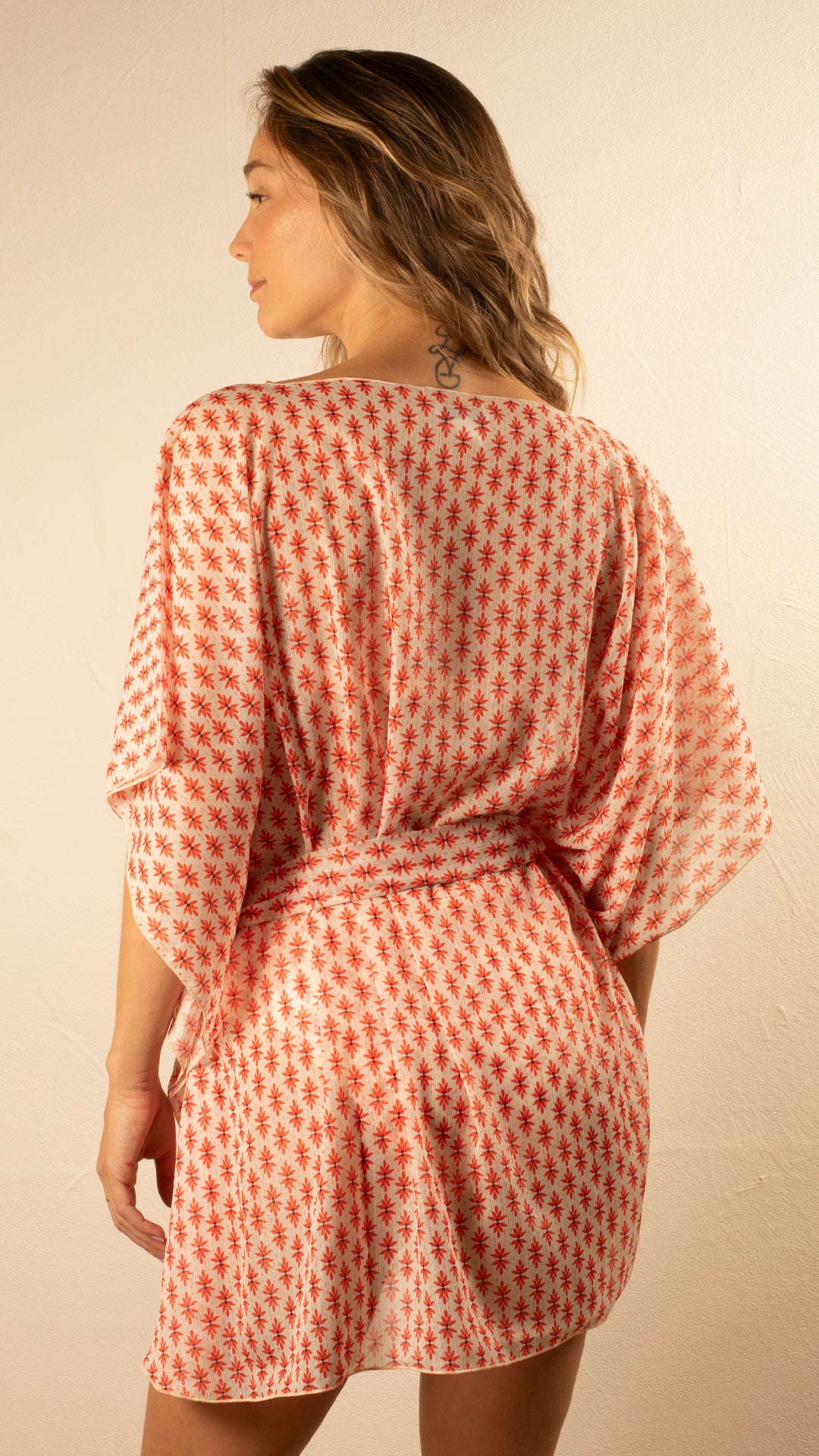 Caftan plage - Rosa