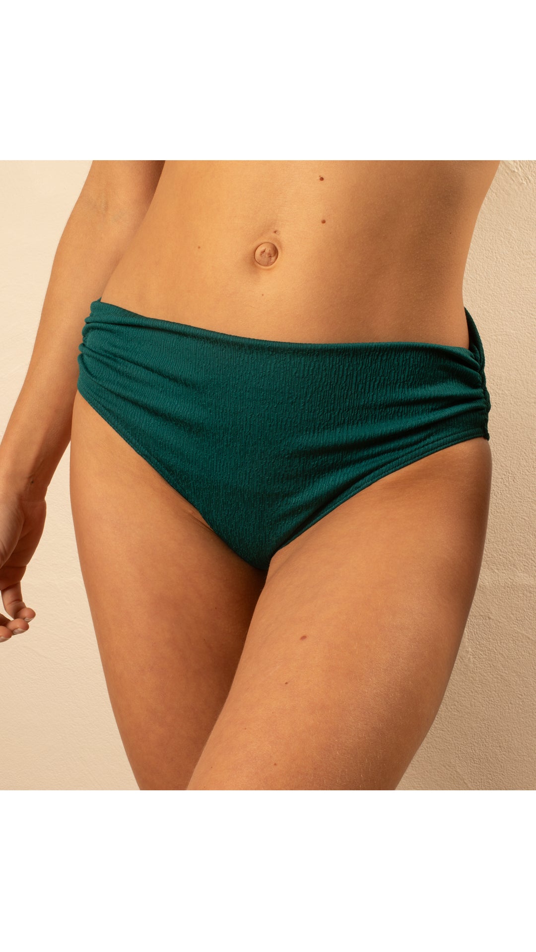 Culotte maillot de bain haute évolutive - Eucalyptus