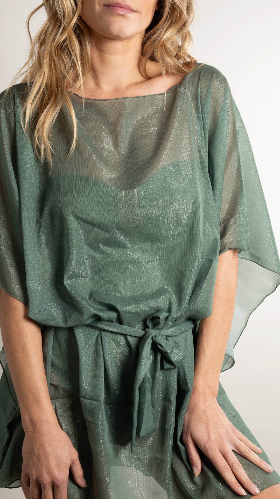 Caftan plage - Metalic