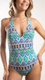 Maillot de bain 1 pièce foulard dos en V - Nalini