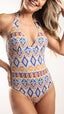 Maillot de bain 1 pièce foulard dos en V - Nalini