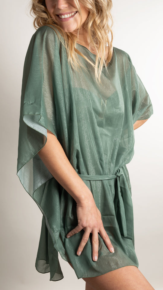 Caftan plage - Metalic