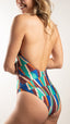 Maillot de bain 1 pièce foulard dos en V - Tamarin