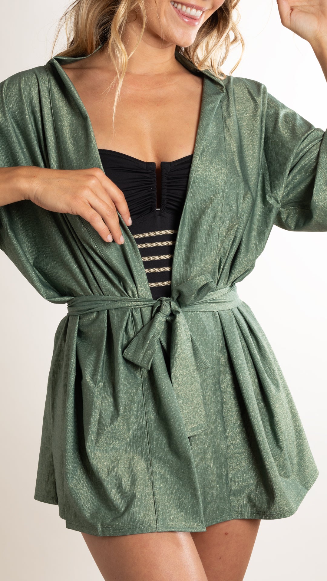 Kimono plage - Metalic