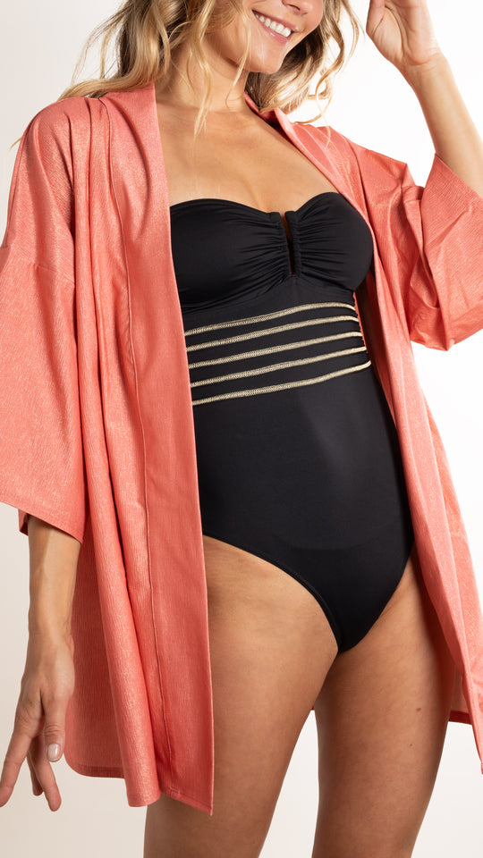 Kimono plage - Metalic