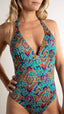 Maillot de bain 1 piece foulard dos en V - Cashemir