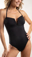 Maillot de bain 1 pièce bustier avec bijou - Diva