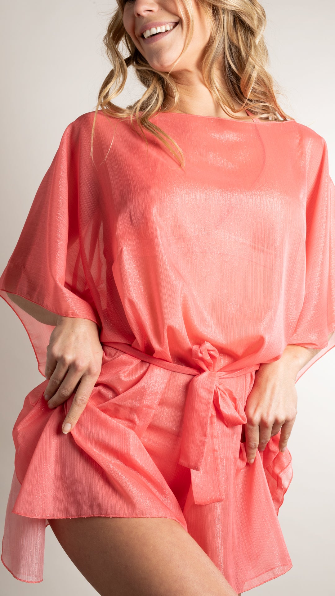 Caftan plage - Metalic