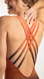 Maillot de bain 1 pièce triangle dos croisé - Crazy Amor