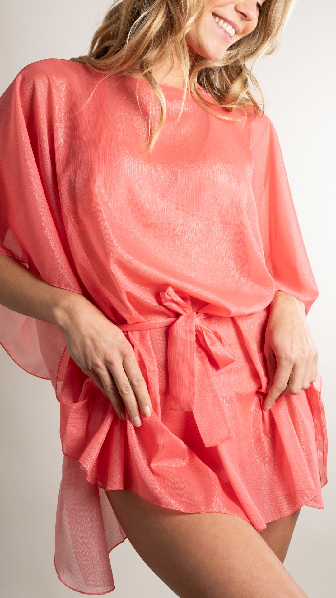 Caftan plage - Metalic