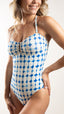 Maillot de bain 1 pièce bustier avec bijou - Amara