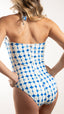 Maillot de bain 1 pièce bustier avec bijou - Amara