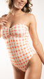 Maillot de bain 1 pièce bustier avec bijou - Amara