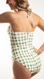 Maillot de bain 1 pièce bustier avec bijou - Amara