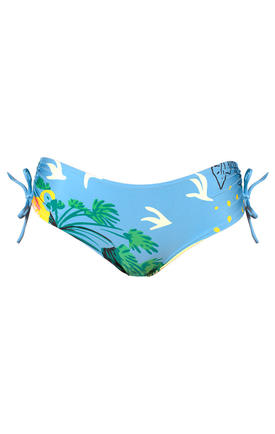 Culotte shorty de bain à cordons - Voyage