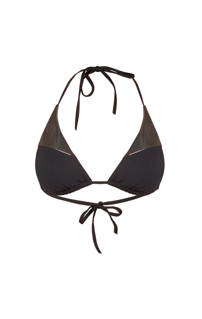 Haut de Maillot de bain triangle coulissant - Lamé