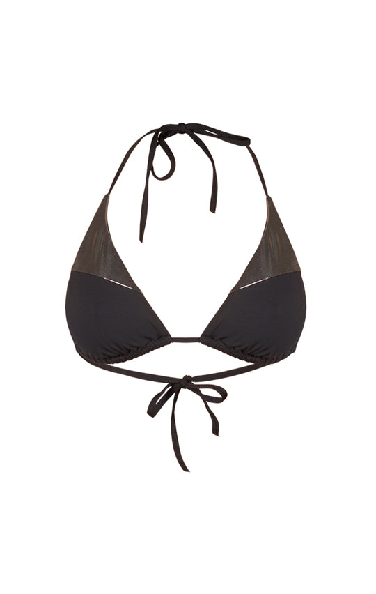 Haut de Maillot de bain triangle coulissant - Lamé