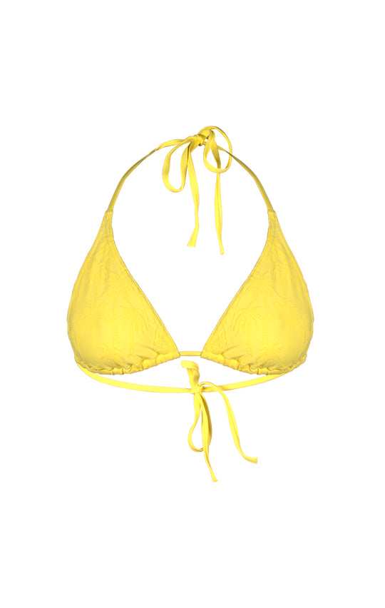 Haut de Maillot de bain triangle coulissant - Palmier