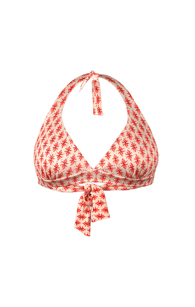 Haut deMaillot de bain triangle foulard - Rosa