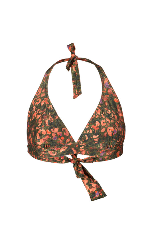 Haut de Maillot de bain triangle foulard - Saveria