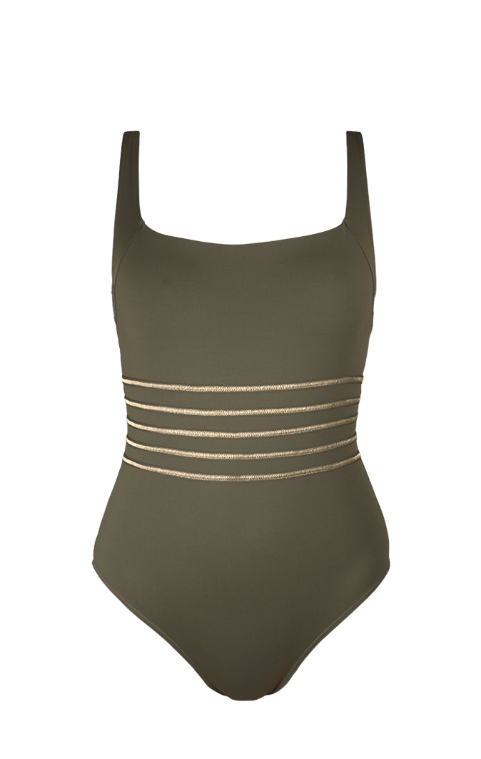 Maillot de bain 1 pièce décolleté carré - Essentiel